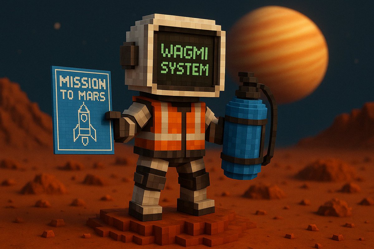 wagmisystem's tweet photo. We’re beyond excited to launch our official token:

Crafted with vision.
Powered by AI.
Aimed straight for the moon. 🌕
This isn’t just a token — it’s a journey. https://t.co/CxXcWwW3dX