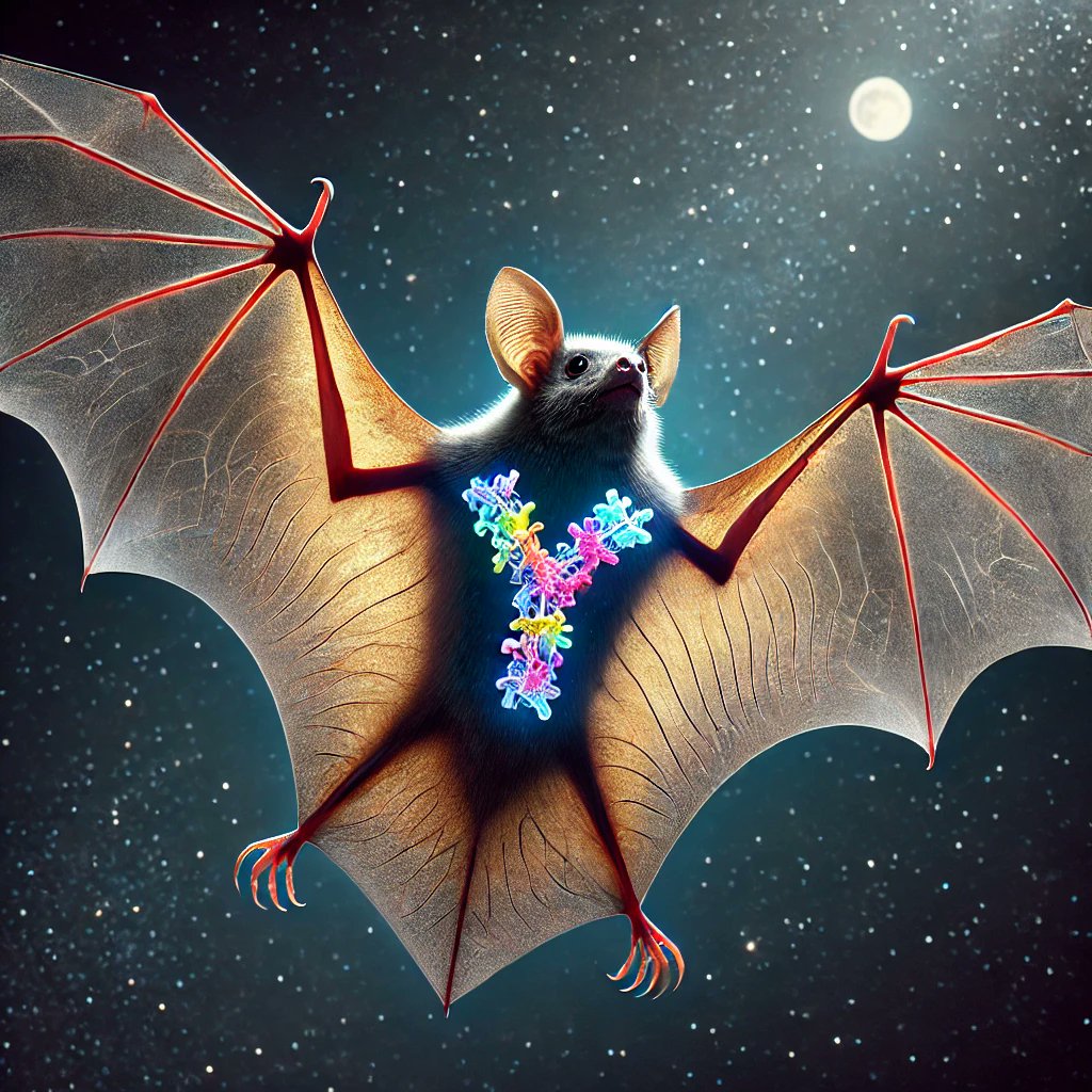 DOROTHYCOFUND's tweet image. 🦇 Happy International Bat Appreciation Day! 🦇
Dr. Frédéric Touzalin’s project explores bat health and pathogen dynamics. His latest study measures IgG antibodies in bats, aiding in understanding bat immunity and improving public health strategies: dorothy.ie/projects/wildh…