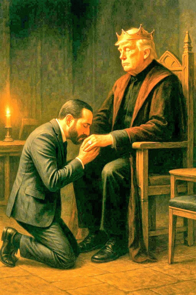 Hola <a href="/nayibbukele/">Nayib Bukele</a> perrito de Trump, esta es la realidad. Eres un fraude.