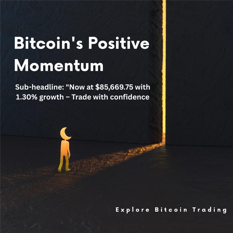 Varunbfc's tweet photo. Bitcoin's Positive Momentum
BTC hits $85,669.75 with 1.30% growth — it's your time to trade with confidence. 🚀
💹 Explore Bitcoin Trading
🌐 https://t.co/fBmFDZMdog | https://t.co/t9Zq2q1a6E
#BitcoinUpdate #CryptoGrowth #BTCTrading #JastroBot #BrightFutureCoin #CryptoConfidence https://t.co/6BdpDoNH4x