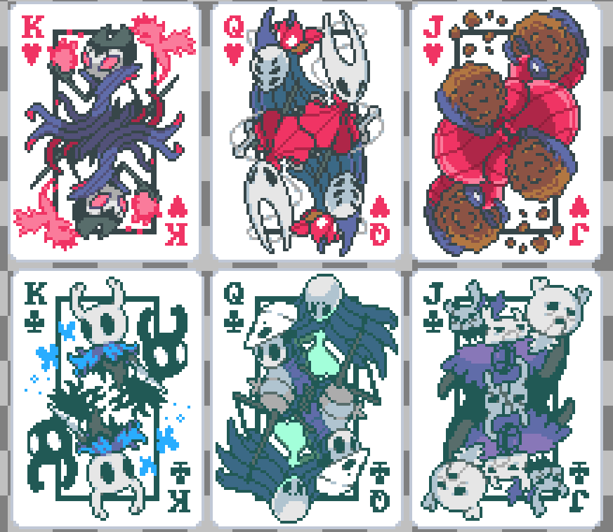 Nolo33LP's tweet photo. Balatro knight  part 2

 #hollowknight #pixelart https://t.co/UiFJP8Rged