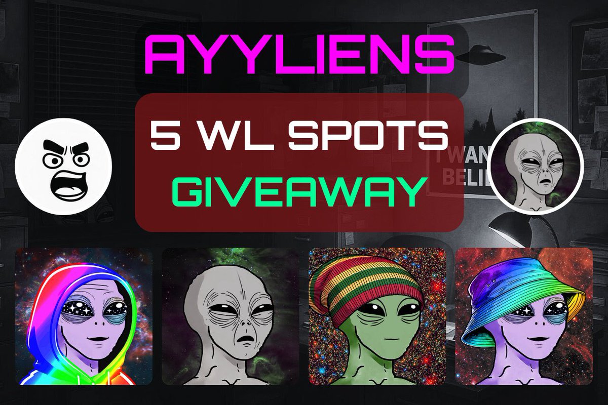 🚨GIVEAWAY🚨

<a href="/suiayyliens/">Ayyliens</a> x <a href="/Amongbunzz/">Glizzies Among Bunz 🌭🔺</a> 

👽5WL spots up for grabs🍔

🛸 How to enter 🧀

✅like &amp; retweet 
✅Follow <a href="/suiayyliens/">Ayyliens</a> &amp; <a href="/Amongbunzz/">Glizzies Among Bunz 🌭🔺</a>
✅Tag 4 friends 

⏳Ends in 48hours⏳

Let’s see who reignes supreme 
#Sui #SuiNft #WLGiveaway