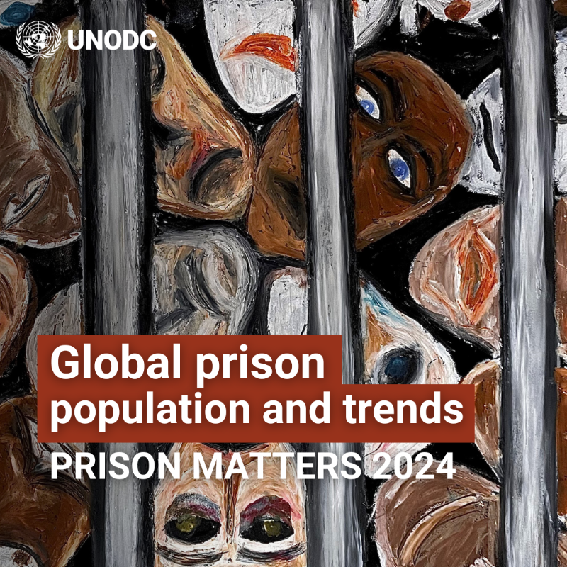 UNODC's tweet photo. Prison overcrowding is hitting a crisis point.
1 in 4 nations is grappling with 150%+ overcapacity

Learn more in our report ⬇️
#PrisonersMatter
