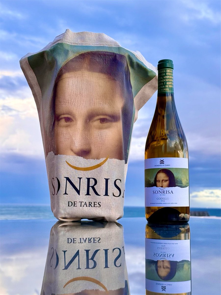 Dominio de Tares le pone una Sonrisa a la Gioconda, el famoso cuadro de Leonardo da Vinci, para crear la nueva etiqueta de su vino blanco Sonrisa. Vino y arte se unen en esta etiqueta para la nueva añada 2024 de este godello <a href="/DominiodeTares/">B. Dominio de Tares</a> 
#DominiodeTares #Godello