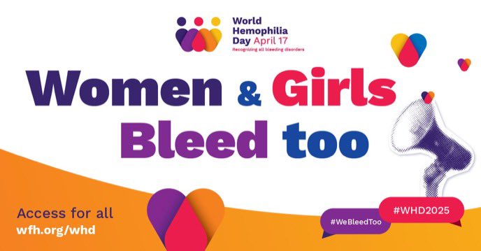 Today marks World Haemophilia Day with this year’s theme being ‘Access for all: women and girls bleed too’. 

A huge part of our work this year is going to be focused on women and girls as we look to highlight the shortcomings in care and treatment and push for genuine change.