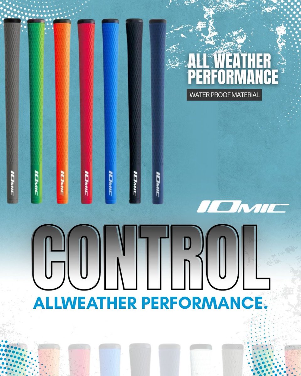 EuropeIomic's tweet image. A grip that blends soft feel with stability, the Sticky 2.3 offers precise control, reduced torque, and all-weather performance. Trusted by tour professionals, designed for every golfer.

Shop now: iomiceurope.com 
.
.
#iomic #sticky23 #gripmatters #golfgrip #golflife