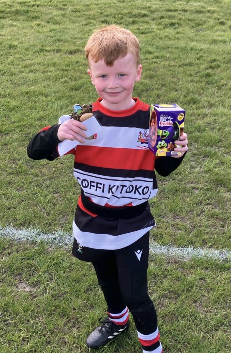 Player of the match for this fab young man! He loves telling me all about his rugby matches for <a href="/ppoolutdMandJ/">Pontypool United M&J</a> Huge well done &amp; enjoy your Easter Egg! (Save me a bit!) <a href="/GSPriYear2/">Miss Bodger & Mrs Fisher</a>