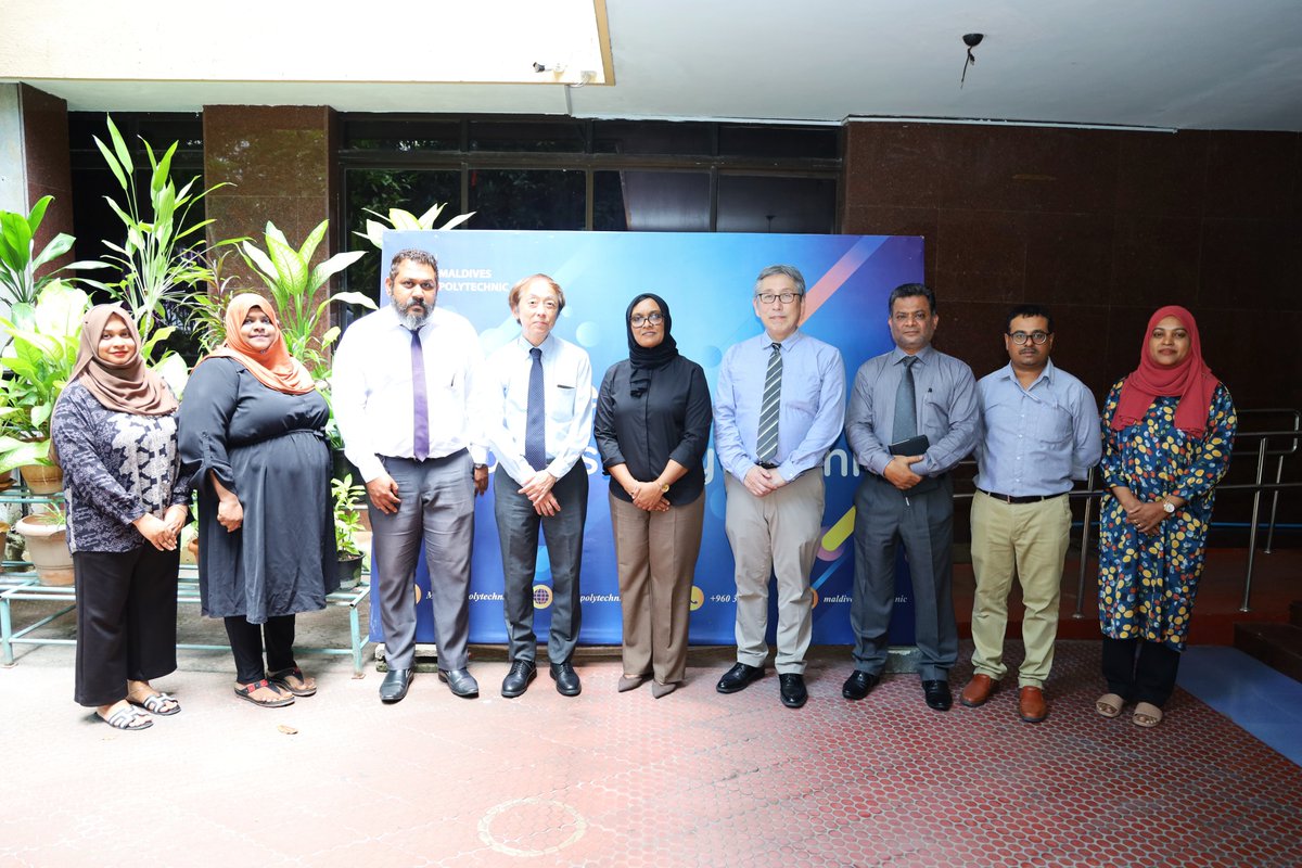 MVPolytechnic's tweet image. The Japan International Cooperation Agency (JICA) and Maldives Polytechnic met to discuss possible ways that JICA funds could be used to enhance the Polytechnic's technical and vocational education.
@MoHEmv @jica_direct_en