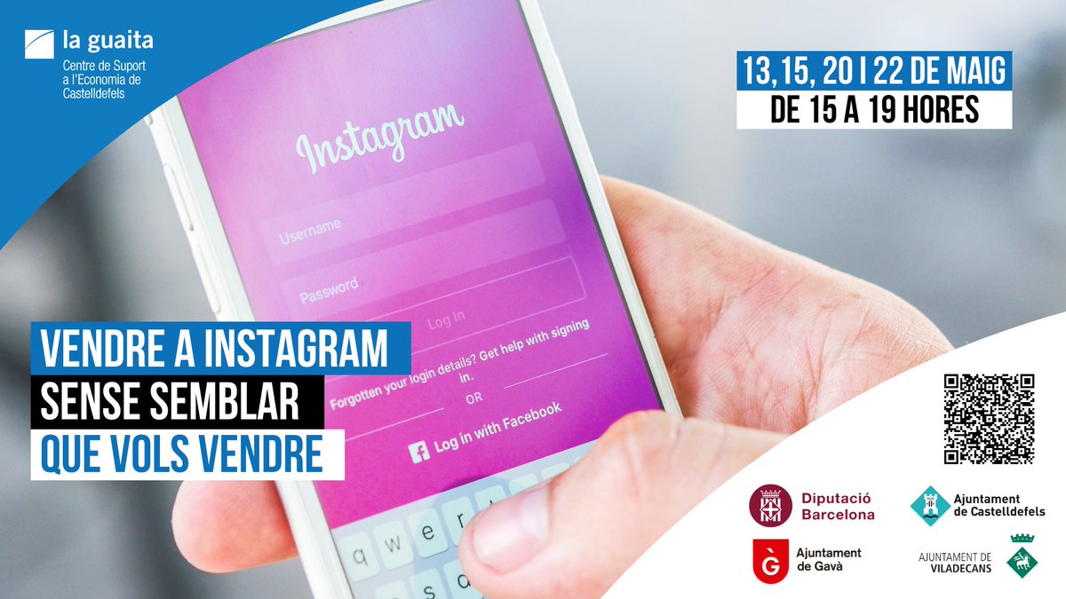 📲 Si estàs arrencant el teu propi negoci, explotar la teva marca a les xarxes socials és un pas fonamental.

En aquesta conferència dividida en quatre sessions, ens centrem en els diferents avantatges que ofereix l'aplicació d'Instagram.

Apunta't aquí ⤵️
btreball.castelldefels.org/webServices/vi…