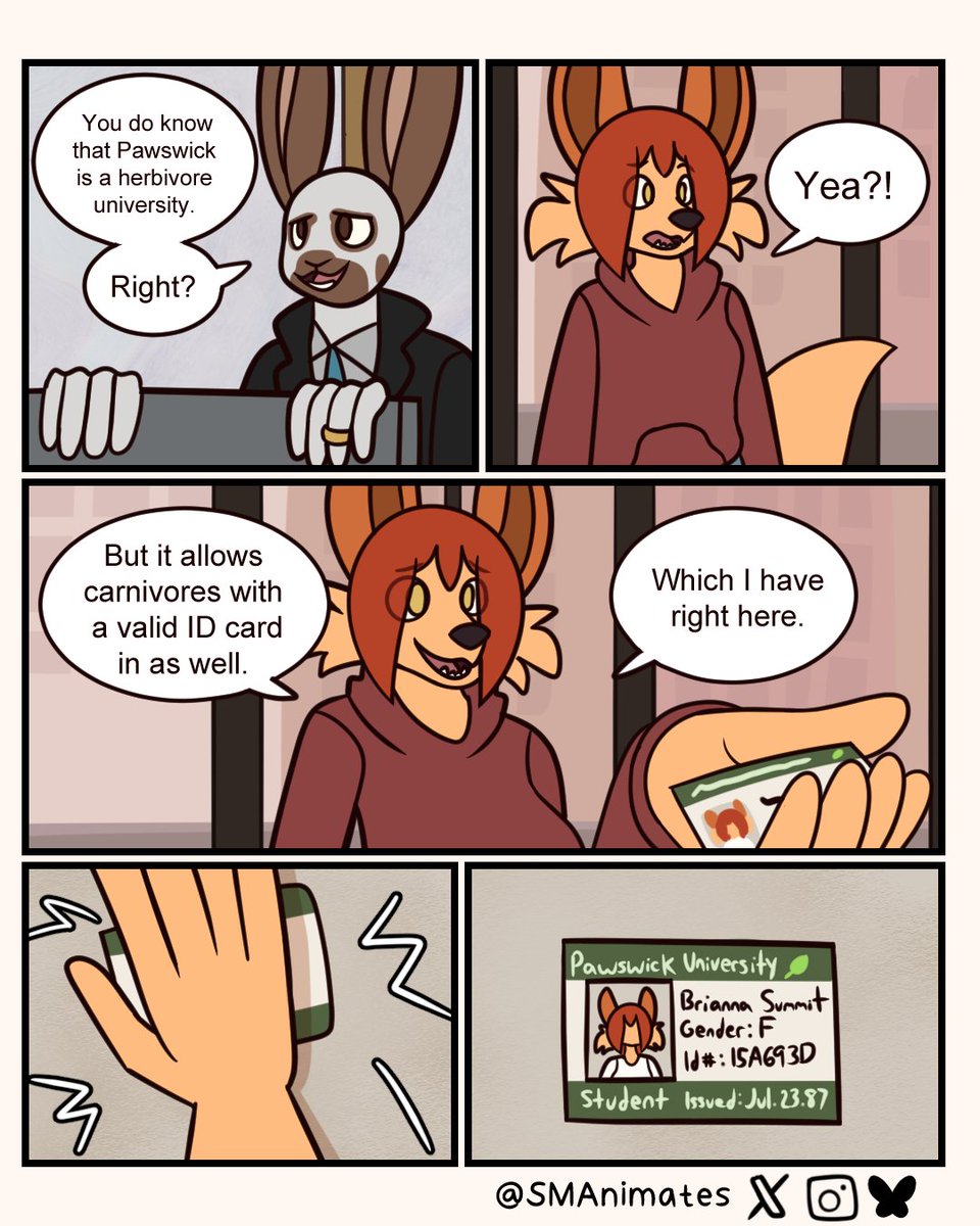 Brianna came prepared!
#furryart #furry #webcomic #comic