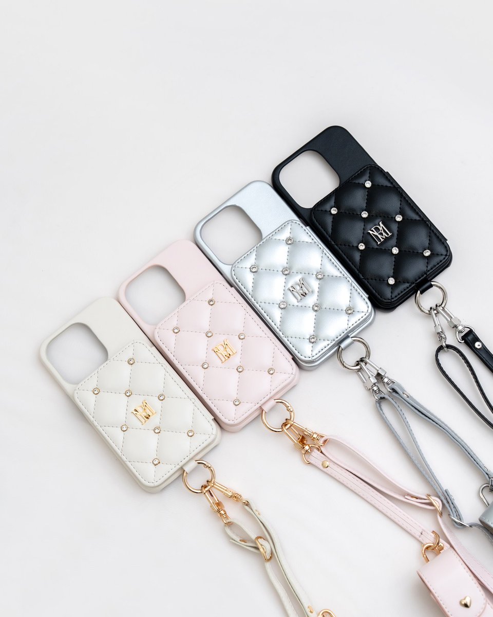 iPhoneアクセサリー RoseMuse quilting iPhone case ivory quilting iPhone case with lip case – BUNNY APARTMENT