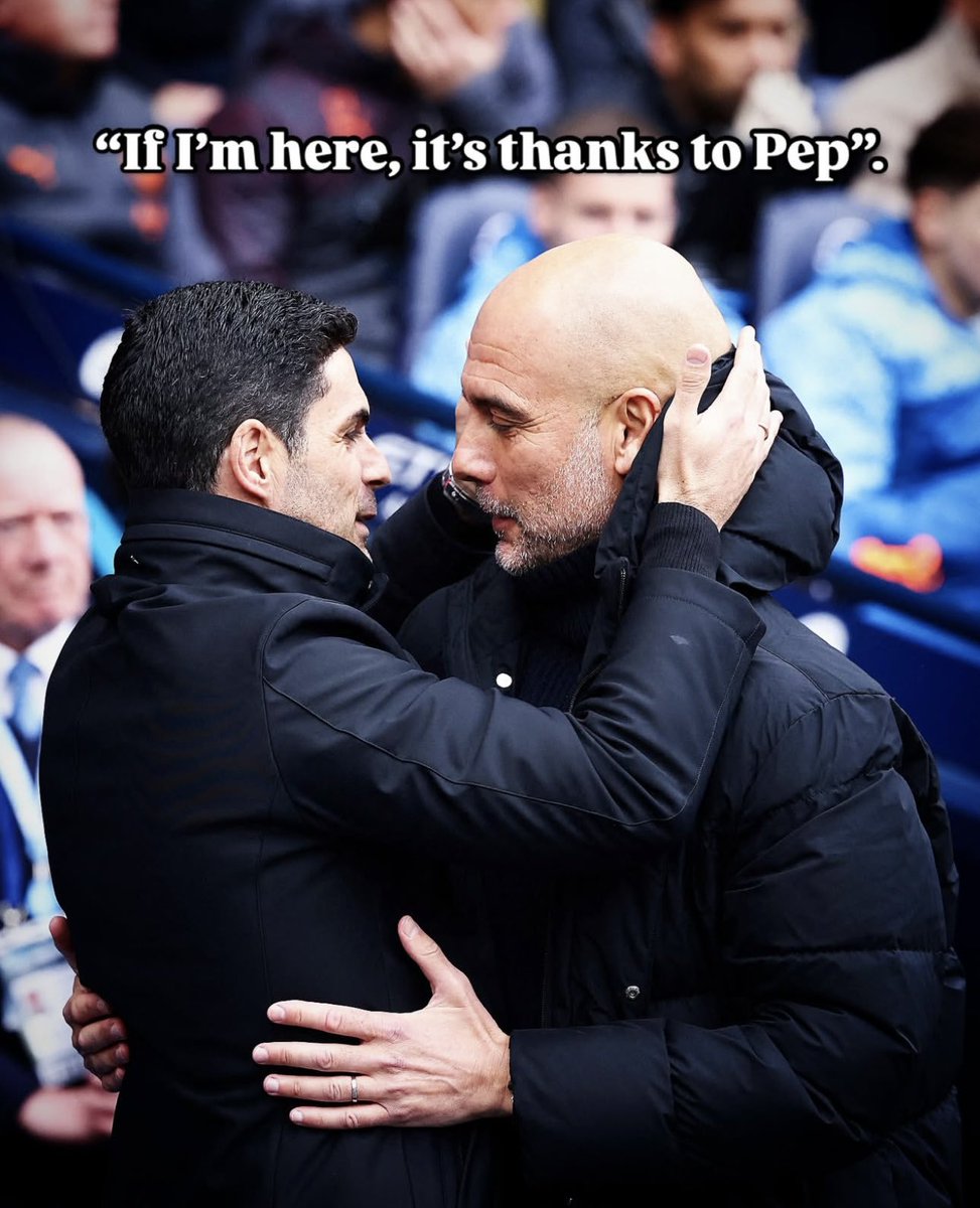 In a world where many climb ladders and forget who held it steady, this is different. Mikel Arteta publicly giving credit to Pep Guardiola isn’t just football talk, it’s a masterclass in humility, loyalty, and leadership.

Too often, people rewrite their stories, erasing the