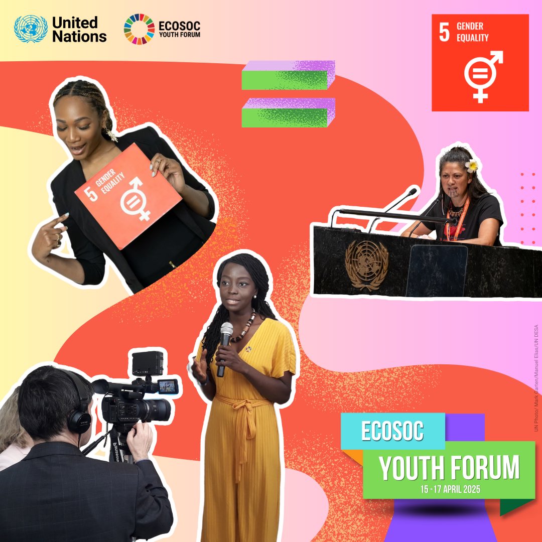 Global Goals (@globalgoalsun) on Twitter photo Women and girls aren’t waiting for a seat at the table. They’re building their own.
At the <a href="/UNECOSOC/">UN ECOSOC President</a> Youth Forum, we’re advocating for #GenderEquality and dismantling systemic barriers worldwide.
🎥 webtv.un.org/en/asset/k1x/k…
#SDG5 #ECOSOCYouth #GlobalGoals Women and girls aren’t waiting for a seat at the table. They’re building their own.
At the <a href="/UNECOSOC/">UN ECOSOC President</a> Youth Forum, we’re advocating for #GenderEquality and dismantling systemic barriers worldwide.
🎥 webtv.un.org/en/asset/k1x/k…
#SDG5 #ECOSOCYouth #GlobalGoals