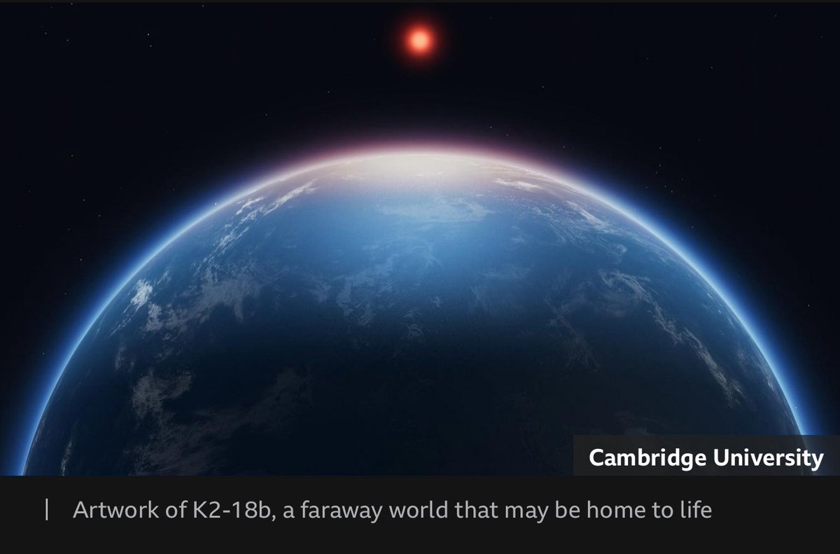 Exciting news item… possible evidence of life on an alien world.. bbc.com/news/articles/… #discuss