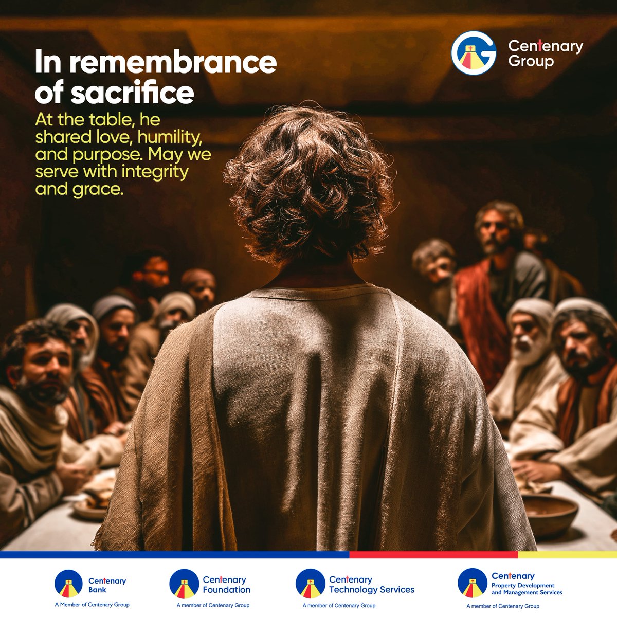 This Holy Thursday, we are reminded of Jesus’s sacrifice and His manner of love. May we in the same way learn to love and serve others with humility, integrity and grace. 

Wishing you a merry holiday. 

#HolyThursday 
#LastSupper 
#EasterSeason
