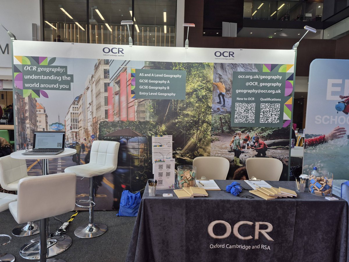 OCR Geography (@ocr_geography) on Twitter photo We're all set up for day 3 @the_ga conference <a href="/oxford_brookes/">Oxford Brookes University</a>. Pop by and say hi! We're all set up for day 3 @the_ga conference <a href="/oxford_brookes/">Oxford Brookes University</a>. Pop by and say hi!