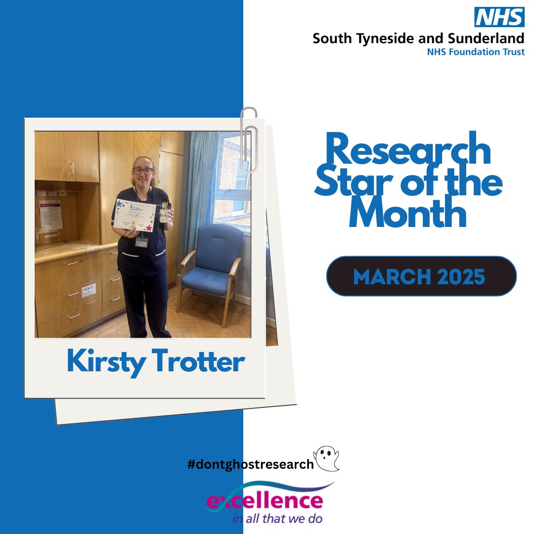 South Tyneside & Sunderland Research & Innovation (@ri_stsft) on Twitter photo Congratulations to our Star of the Month, Kirsty Trotter! 🎉 Thank you for sharing your knowledge, expertise, and time with us. Your invaluable advice makes a real difference! Keep shining!
<a href="/STSFTrust/">South Tyneside and Sunderland NHS Foundation Trust</a> @nihrrdn #dontghostresearch Congratulations to our Star of the Month, Kirsty Trotter! 🎉 Thank you for sharing your knowledge, expertise, and time with us. Your invaluable advice makes a real difference! Keep shining!
<a href="/STSFTrust/">South Tyneside and Sunderland NHS Foundation Trust</a> @nihrrdn #dontghostresearch