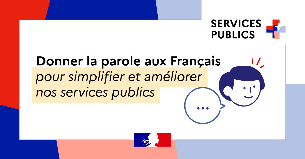 Le Premier ministre a réaffirmé récemment la volonté du @Gouvernement d’associer les usagers au travail de simplification et d’amélioration de la qualité des #ServicesPublics : c'est l'objet du dispositif "Je donne mon avis" accessible sur la plateforme "Services Publics +" 👇