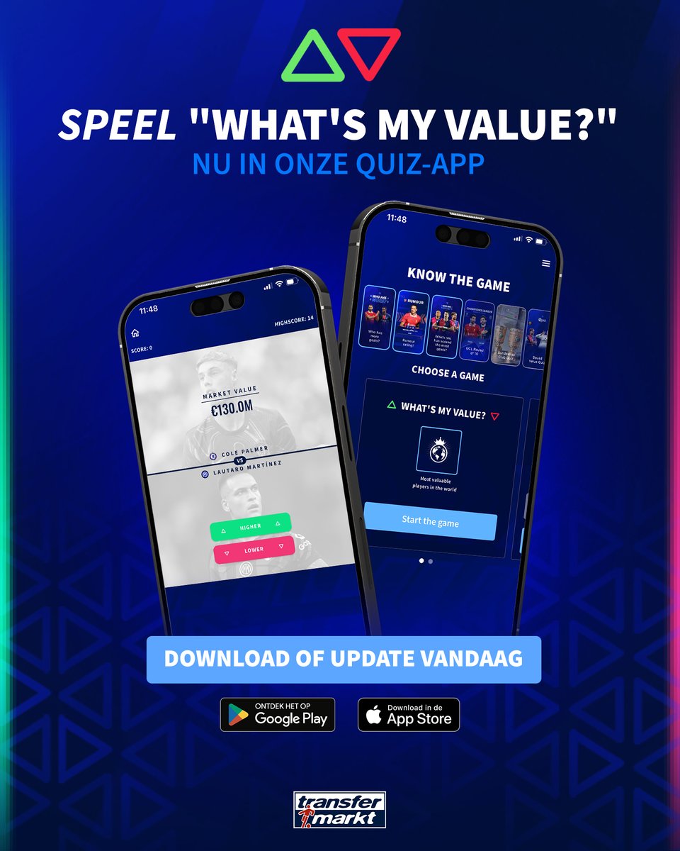 Onze Quiz-App is nu ook in het Nederlands beschikbaar en we hebben er meteen ook een nieuw spel aan toegevoegd! 🤩🤩
Download de app hier gratis: onelink.to/quiz_be