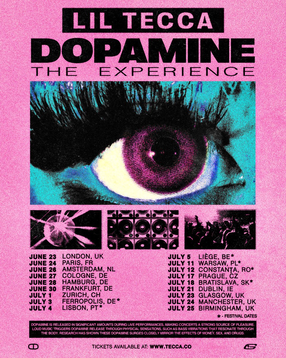Don't miss your chance to see <a href="/liltecca/">tec</a> when he brings the 'Dopamine' Tour to the UK and Ireland this summer!

Tickets go on sale at 10am:

gigseekr.com/tour/jyf