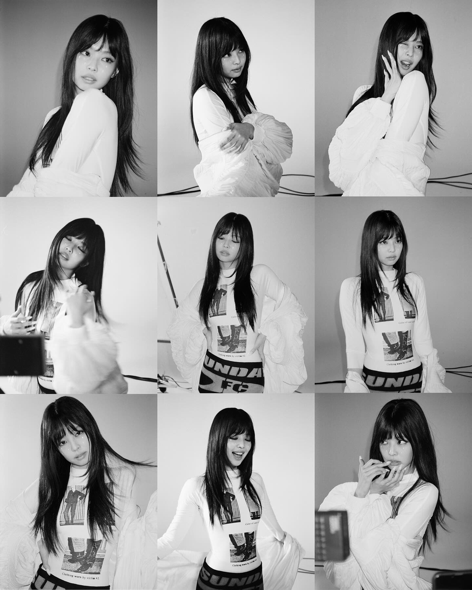 JENNIE is a Goddess for Clash Magazine's behind the scenes imagery.
