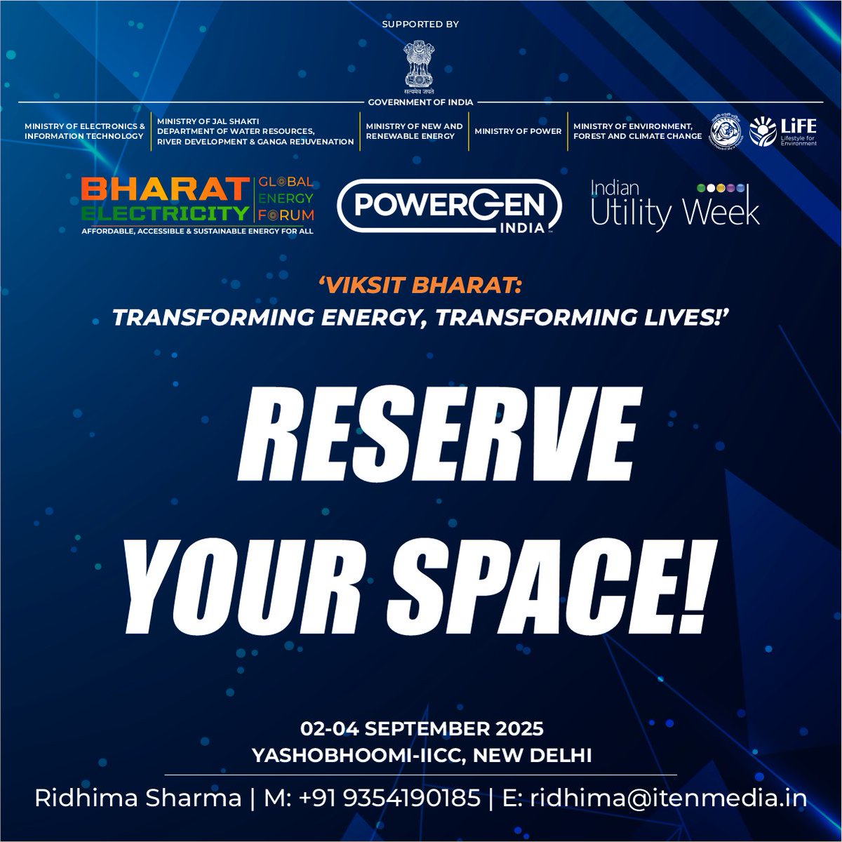 Electronics Buzz (@electronic_buzz) on Twitter photo <a href="/electronic_buzz/">Electronics Buzz</a> is thrilled to be Media Partner for <a href="/PowerGenIndia/">POWERGEN India</a>, <a href="/IndianUtilityWk/">Indian Utility Week</a> & <a href="/Bharat_Elec/">Bharat Electricity</a> Expo2025!
02-04 Sept | Yashobhoomi-IICC, New Delhi
"Viksit Bharat: Transforming Energy, Transforming Lives!"
Reserve your space today!
#EnergyForAll #ViksitBharat <a href="/electronic_buzz/">Electronics Buzz</a> is thrilled to be Media Partner for <a href="/PowerGenIndia/">POWERGEN India</a>, <a href="/IndianUtilityWk/">Indian Utility Week</a> & <a href="/Bharat_Elec/">Bharat Electricity</a> Expo2025!
02-04 Sept | Yashobhoomi-IICC, New Delhi
"Viksit Bharat: Transforming Energy, Transforming Lives!"
Reserve your space today!
#EnergyForAll #ViksitBharat