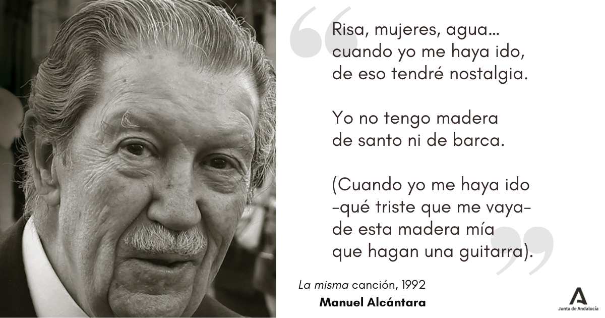 #TalDíaComoHoy en 2019 fallecía en #Málaga, su querida ciudad natal, el poeta y articulista Manuel Alcántara.

✍🏻 En ambos campos su labor mereció los máximos reconocimientos, como el Premio Nacional de Literatura, entre otros muchos.
