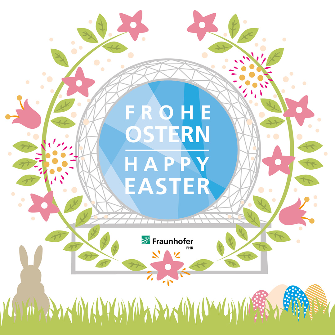 Frohe Ostern 🐣 und viel Erfolg bei der Ostereiersuche! Wenn es dabei schwierig wird, könnte unser vollpolarimetrisches Radar, über das wir am Vortag informiert haben, helfen! 😉 #FroheOstern #Innovation #fraunhofer #radarforschung