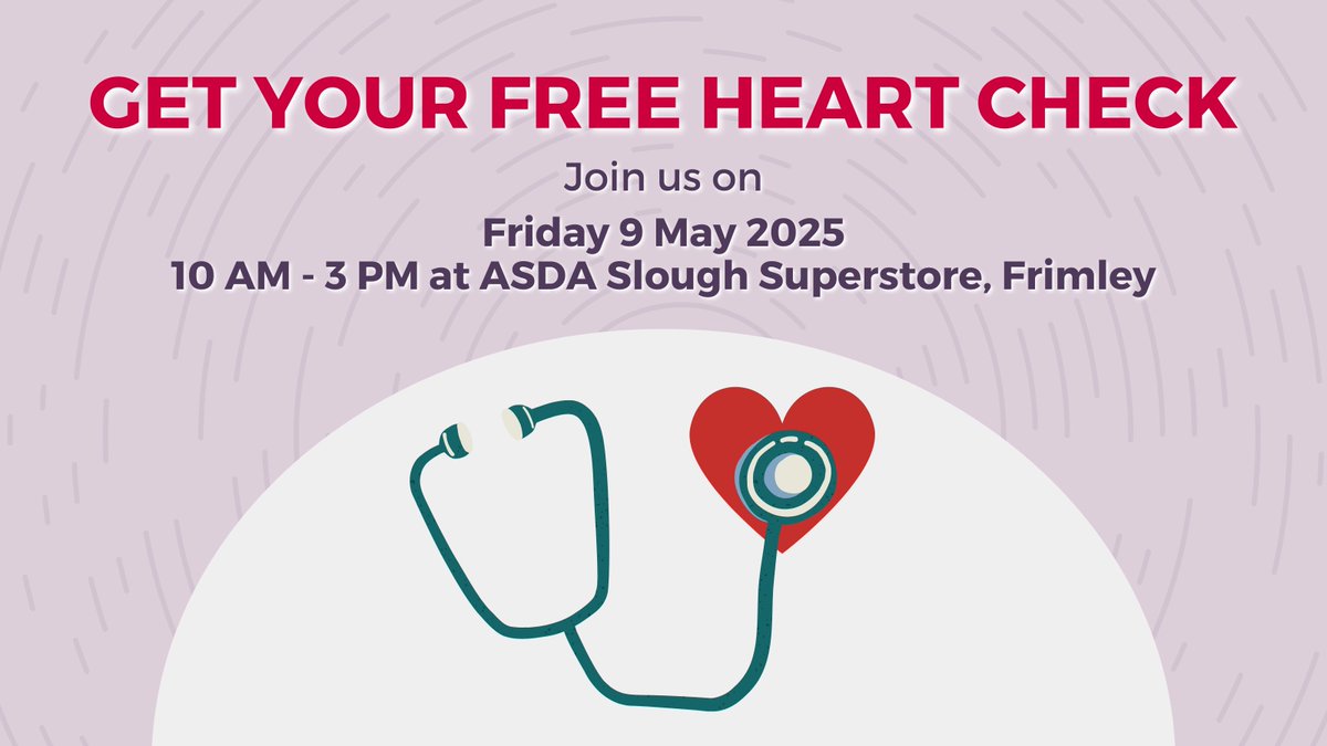 ValveForLifeUK (@ukvalve) on Twitter photo 📍Next Stop: Slough!
After kicking off in Cardiff, the 🚛 Your Heart Matters Truck will head to ASDA Slough Superstore for another round of free stethoscope checks 🩺
🗓️ Friday, 9 May 2025
🕙 10:00–15:00
👩⚕️ Provided by <a href="/FrimleyHealth/">Frimley Health NHS Foundation Trust 💙</a> 📍Next Stop: Slough!
After kicking off in Cardiff, the 🚛 Your Heart Matters Truck will head to ASDA Slough Superstore for another round of free stethoscope checks 🩺
🗓️ Friday, 9 May 2025
🕙 10:00–15:00
👩⚕️ Provided by <a href="/FrimleyHealth/">Frimley Health NHS Foundation Trust 💙</a>