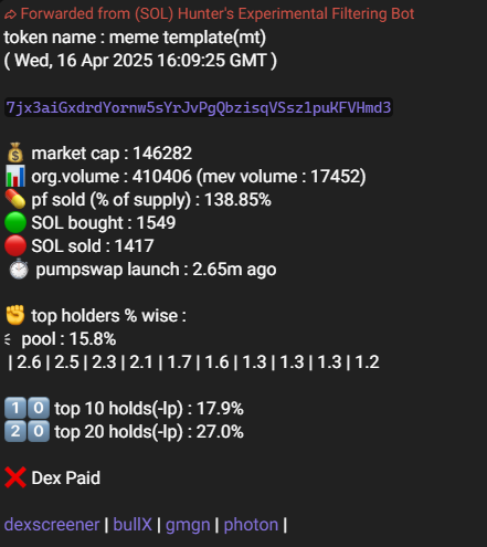 thehunterbaker's tweet photo. bot updates last 24 hours.. 

$mt #memetemplate $sol $peep $jovial #cockfish $hrt https://t.co/zF5ACHFyal $fun $lego #defiant #grassify #2colors $nic $TAOTD #poocoin $tmz #fartcoin $popcat $asset $time $dark $fur $ice

bot updates : https://t.co/EAEvgXXsRK

not financial advice! https://t.co/rGpTrSSf4F
