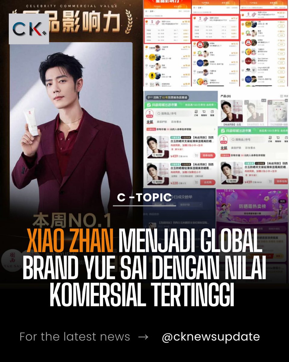 kynaonline's tweet photo. Xiao Zhan Menjadi Global Brand Yue Sai dengan Nilai Komersial Tertinggi
#XiaoZhan
#YueSai
#xiaozhanxyuesaisunscreen
Baca Selengkapnya :
https://t.co/mdLHdcmUNa
Baca berita seputar 🇨🇳 dan 🇰🇷 di Instagram dan X @cknewsupdate https://t.co/wwaf1zDt9O