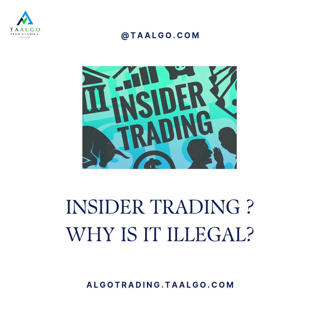 taalgo_'s tweet photo. 🚨 Insider Trading – Why Is It a Serious Offense?
#InsiderTrading #MarketEthics #FinancialLiteracy #AlgoTrading #Taalgo #TeamAnamikaAlgo #SmartInvesting #SEBIRegulations #InvestorEducation #StockMarketIndia #TradingTips #TransparentMarkets #IllegalTrading #EthicalInvesting https://t.co/jgPjobQiL7