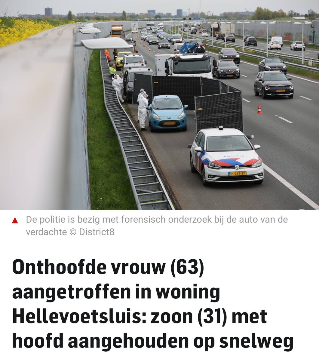 Onthoofde vrouw aangetroffen in woning Hellevoetsluis, zoon aangehouden