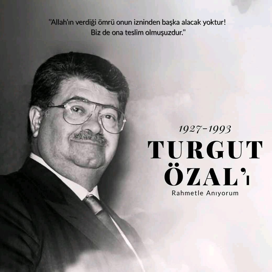 8.Cumhurbaşkanımız Merhum Turgut Özal’ı vefatının 32. yılında rahmet, minnet ve saygıyla anıyorum.

Türkiye’nin değişim ve dönüşüm sürecinde iz bırakan, vizyoner bir devlet adamı olarak hafızalarımızda yer edinmiştir.

Ruhu şad olsun.