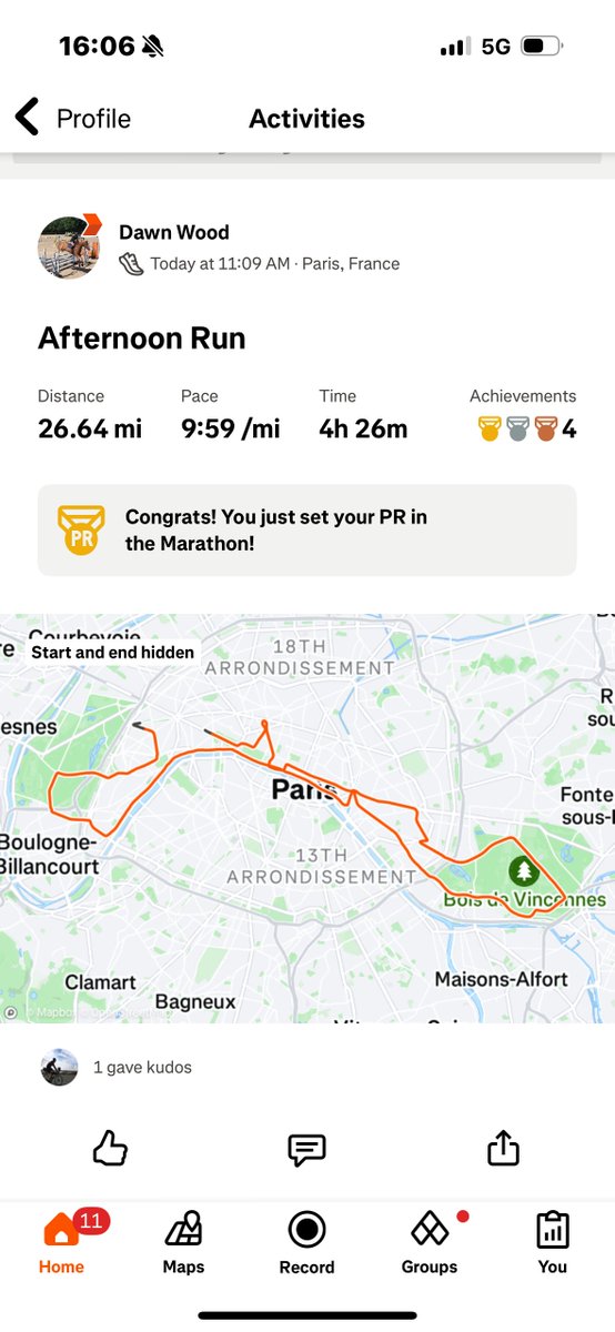 OrchardFinMgt's tweet photo. We are so proud of Dawn for completing the #ParisMarathon2025 in 4 hours 26 minutes, raising an incredible £1,618.64 for #DemelzaCharity! 🏃💨💚

We also learned that Dawn has an average running speed of 9.59 MPH!! 😅🥵 https://t.co/jyrwryNcT8