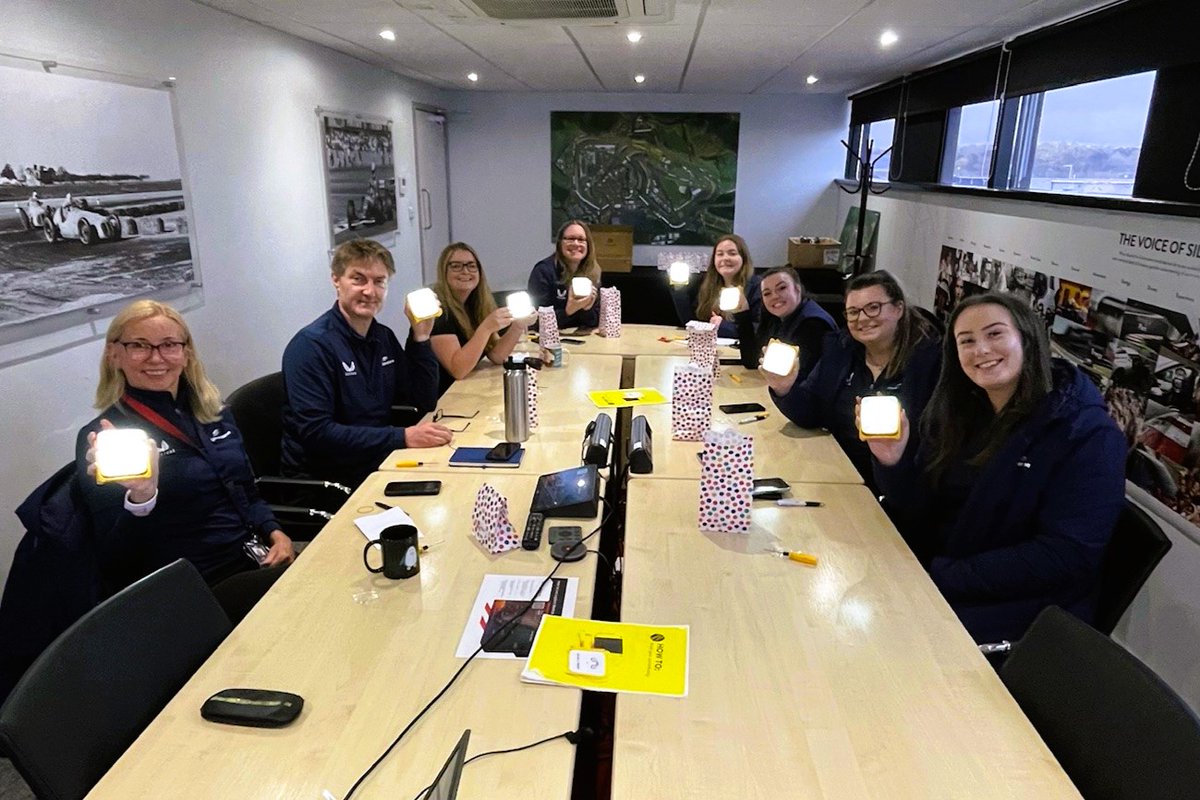 A great time with the Silverstone team, at our SolarBuddy event! Held at the incredible Silverstone (seriously, what a space!), in just one hour, the team learned about energy poverty and its global impact - for a truly rewarding indoor CSR experience! #CSR #silverstonecircuit
