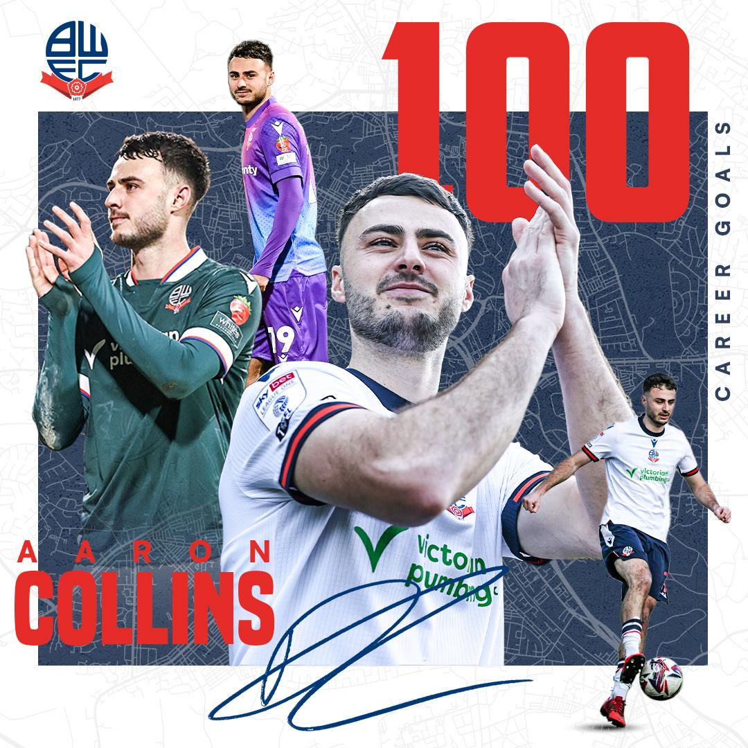 Bolton Wanderers (@officialbwfc) on Twitter photo ๐ฏ With Saturday's goal against Barnsley, <a href="/aaroncollinsx/">Aaron Collins</a> has now reached 100 professional career goals!
Congratulations, Collo - a fantastic achievement ๐
#bwfc ๐ฏ With Saturday's goal against Barnsley, <a href="/aaroncollinsx/">Aaron Collins</a> has now reached 100 professional career goals!
Congratulations, Collo - a fantastic achievement ๐
#bwfc