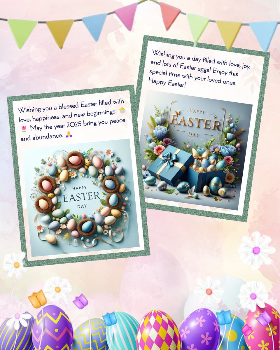myvarnz's tweet photo. 💖 Celebrate Easter with love, hope &amp; renewal! Create &amp; share personalized Easter Day cards with Varnz AI Greeting Card Generator. Spread joy with heartfelt wishes this spring.

 🌸🐣 ✝️ https://t.co/glnp6ds43B

#HappyEaster #EasterDayCard #Varnz #aiEasterDaycard #EasterDaycardai https://t.co/Y7ediJcq8a