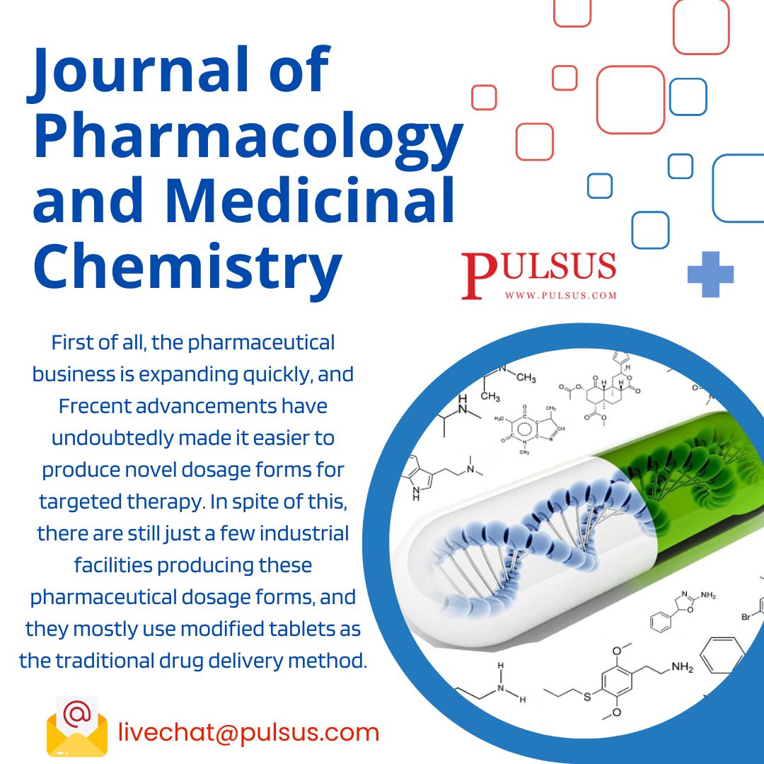 The Journal of Pharmacology and Medicinal Chemistry is actively seeking innovative research in drug discovery and development. Submit your work today! 

#pharmacology #medicinalchemistry #researchinnovation