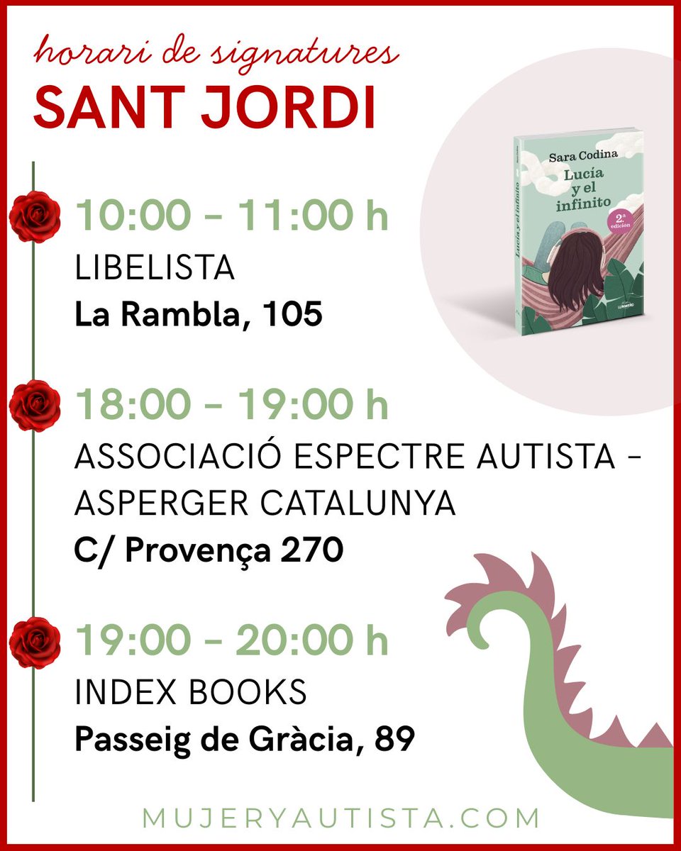 ¿Nos vemos en Sant Jordi? 😍🌹📚
#SantJordi2025