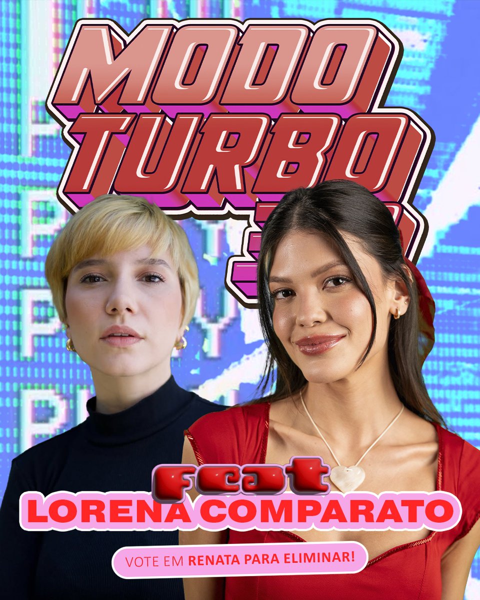 🦩 MUTIRÃO FEAT LORENA COMPARATO 🦩

🗳 A cada 20 VOTOS comente um EMOJI!

❌ O voto é para ELIMINAR, vote em RENATA

✅ Meta: 500 RESPOSTAS

⏰ Encerramento às 07h

▶️ VOTO ÚNICO: glo.bo/3Y0xgeo
▶️ VOTO TORCIDA: bit.ly/4cC4MO3

#TeamStrada #ForaRenata