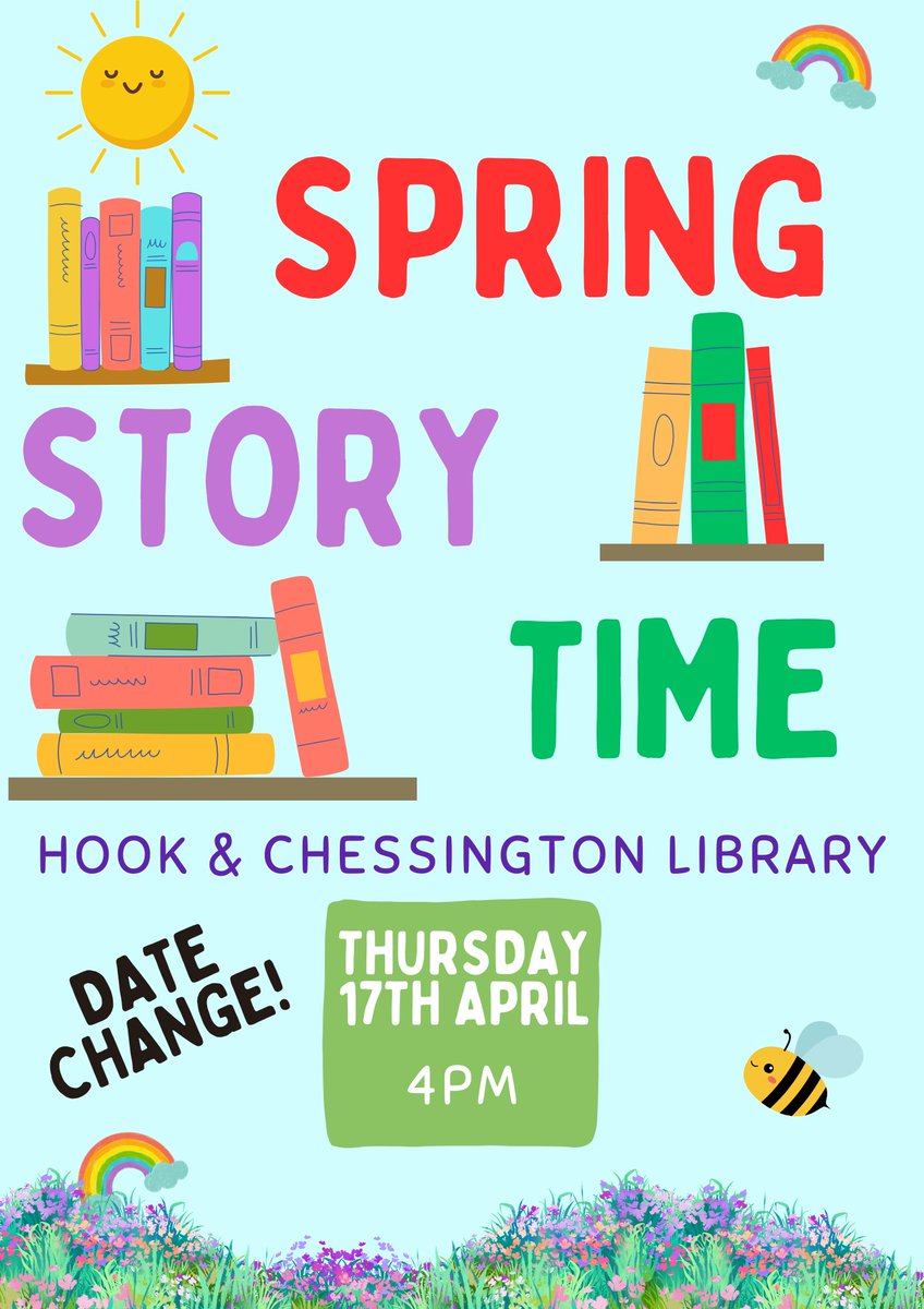 Come along this afternoon to kick off the Easter weekend with some lovely stories which celebrate the joys of spring!