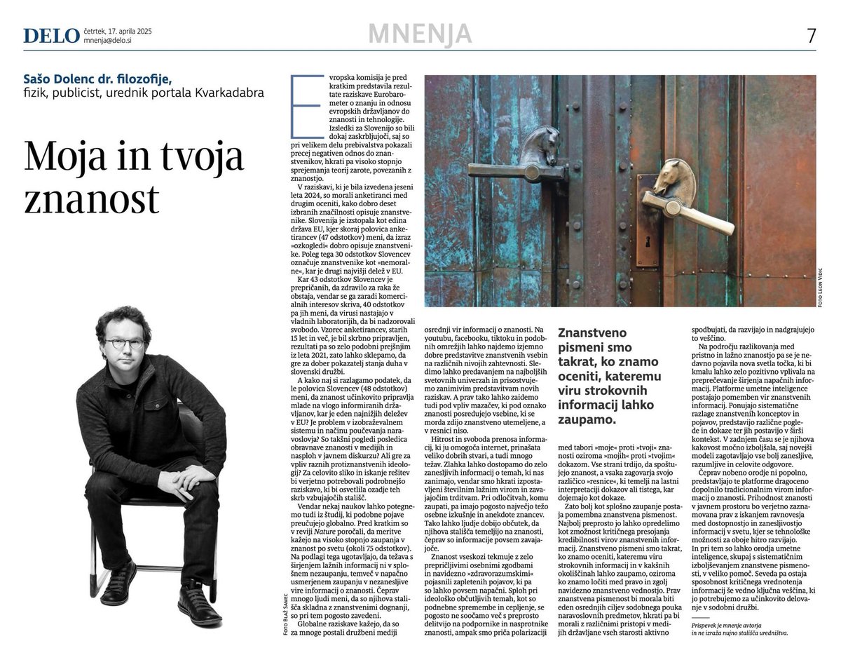 Moja in tvoja znanost
kvarkadabra.net/2025/04/moja-i…
delo.si/mnenja/kolumne…