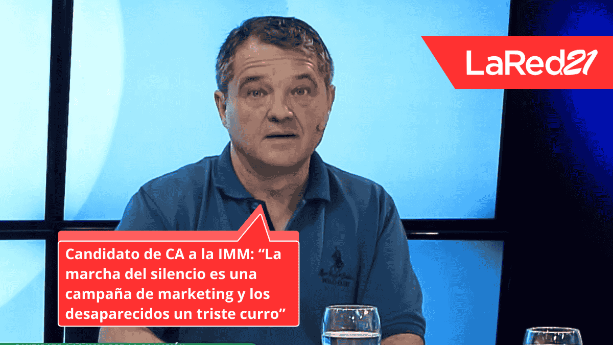 Candidato de CA a la IMM: “La marcha del silencio es una campaña de marketing y los desaparecidos un triste curro”.
lr21.com.uy/politica/14830…