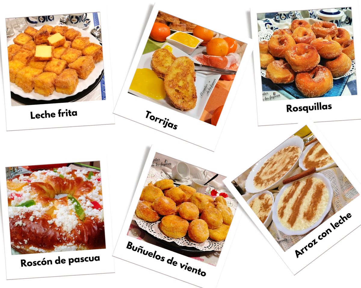 6 RECETAS DULCES TÍPICAS DE SEMANA SANTA elcrepitardelosfogones.com/recetas-dulces…