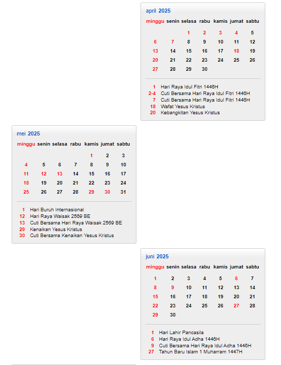 Negara paling gokil, 2 minggu sekali ada long weekend.