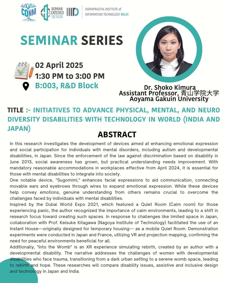 Center for Design and New Media (CDNM), IIIT-Delhi tweet media