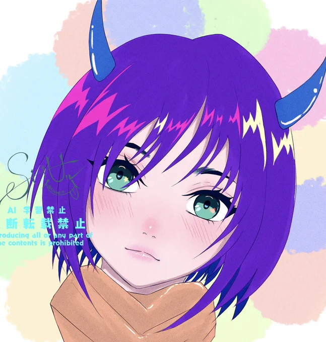 似てなくてすいません描いてみました