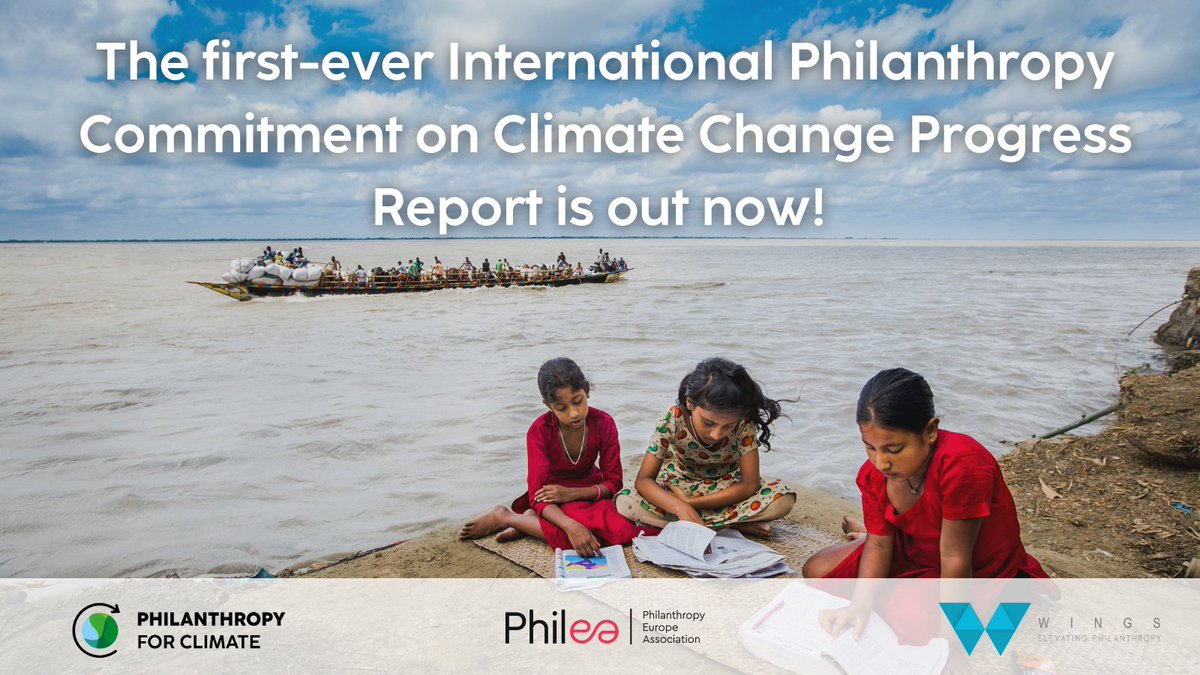95% of signatories of the International #PhilanthropyForClimate Commitment reported progress in their climate work. As one of them, we’re committed to continued action.

Read the first-ever Progress Report: bit.ly/IntlPFCProgres…

<a href="/wings_info/">WINGS</a>
<a href="/philea_eu/">Philea - Philanthropy Europe Association</a>