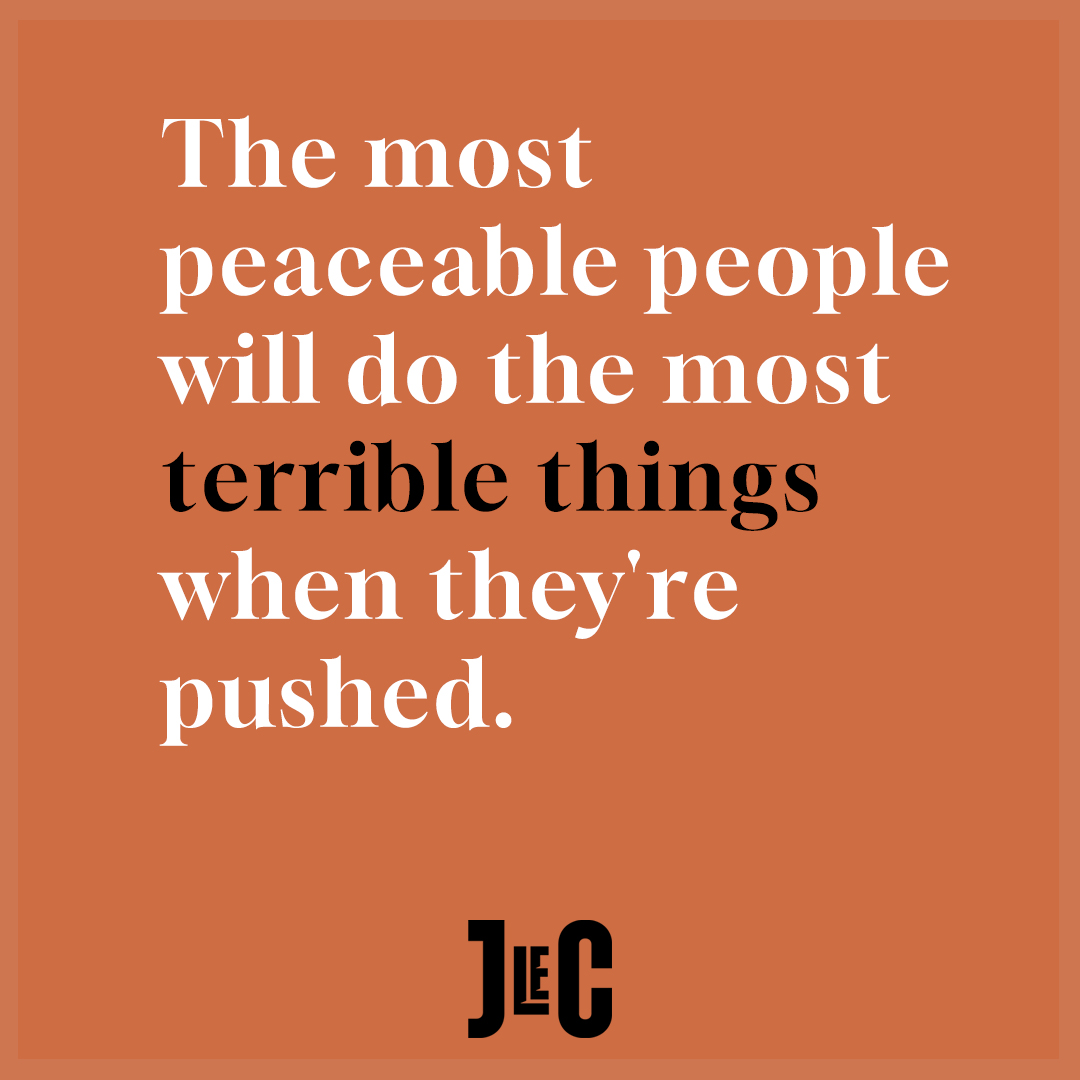 'The most peaceable people will do the most terrible things when they're pushed.'

#TheConstantGardener #JohnleCarré